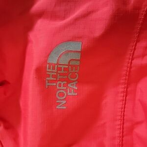 Northface Boys Medium Size 10-12 rain jacket red